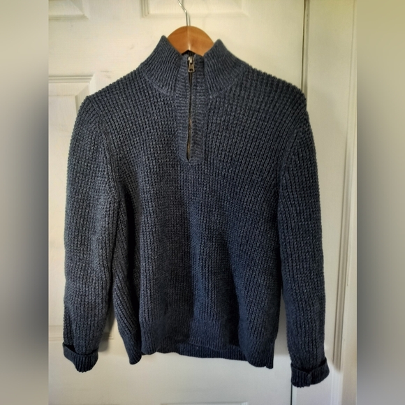L.L. Bean Other - L.L. Bean Men's Navy Zip-Up Sweater